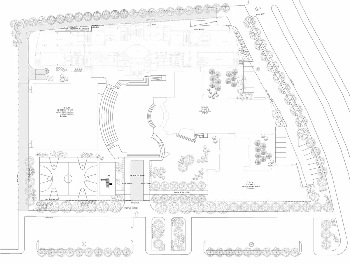 TEFEV Ankara Tevfik Fikret Private High School Landscape Design Project