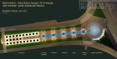 Atatürk Square (Akay Junction) Monument and Square Design - 1