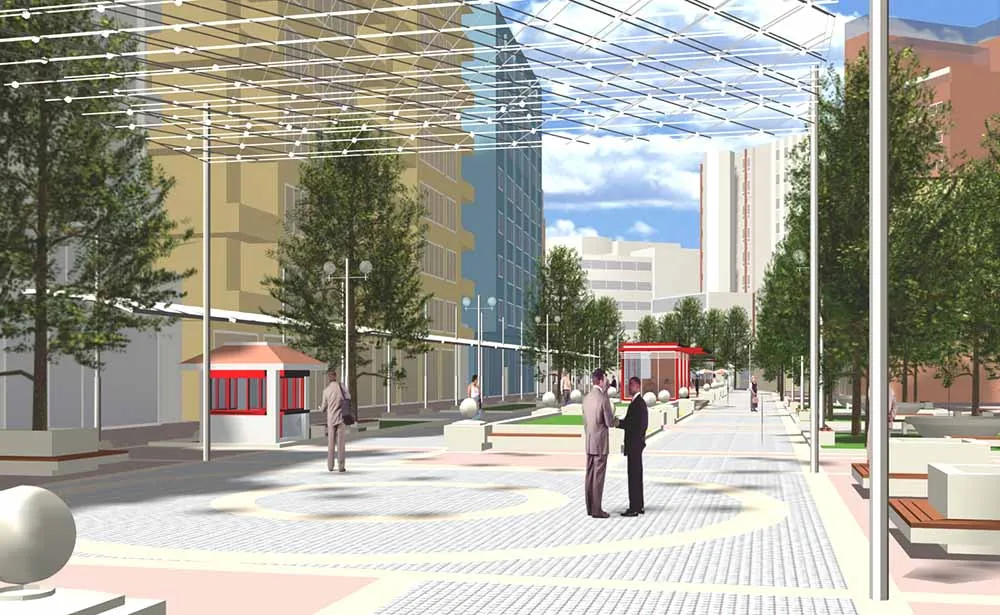 İzmir Caddesi Yaya Bölgesi Çevre Düzenleme Projesi - 3