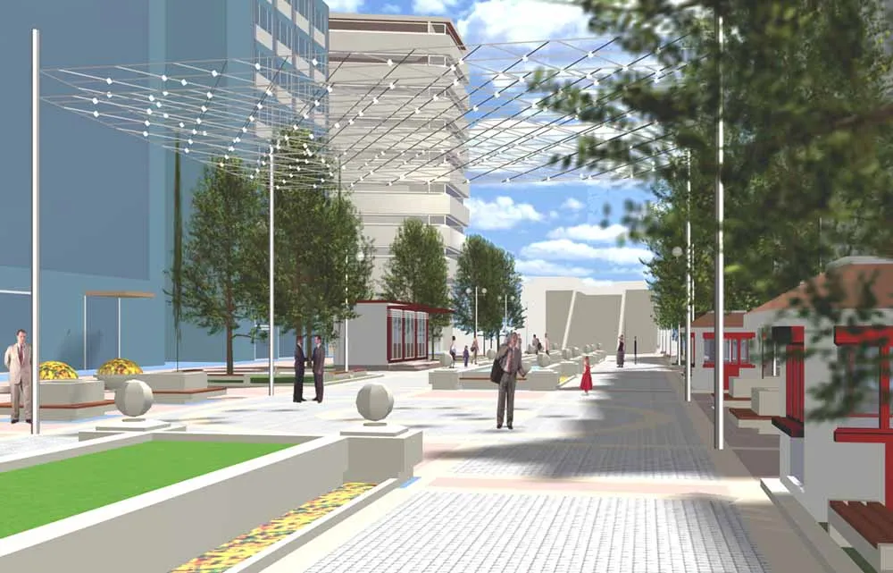 İzmir Caddesi Yaya Bölgesi Çevre Düzenleme Projesi - 5