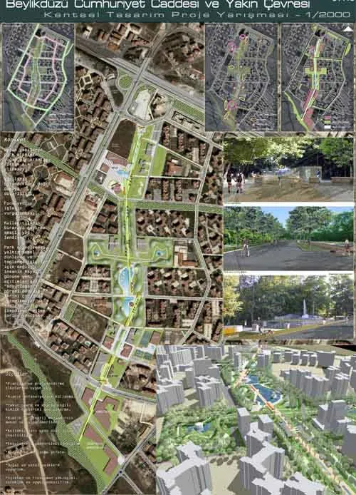 Istanbul Beylikdüzü Cumhuriyet Street & Close Surroundings Urban Design Project Competition