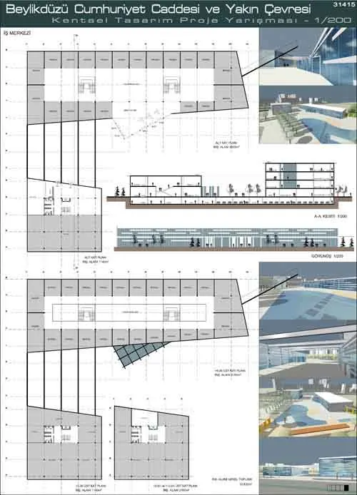 İstanbul Beylikdüzü Cumhuriyet Caddesi ve Yakın Çevresi Kentsel Tasarım Proje Yarışması - 4