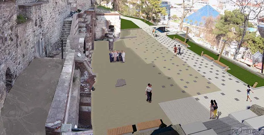 Historic Bursa City Walls and Tophane Slopes Project - 2