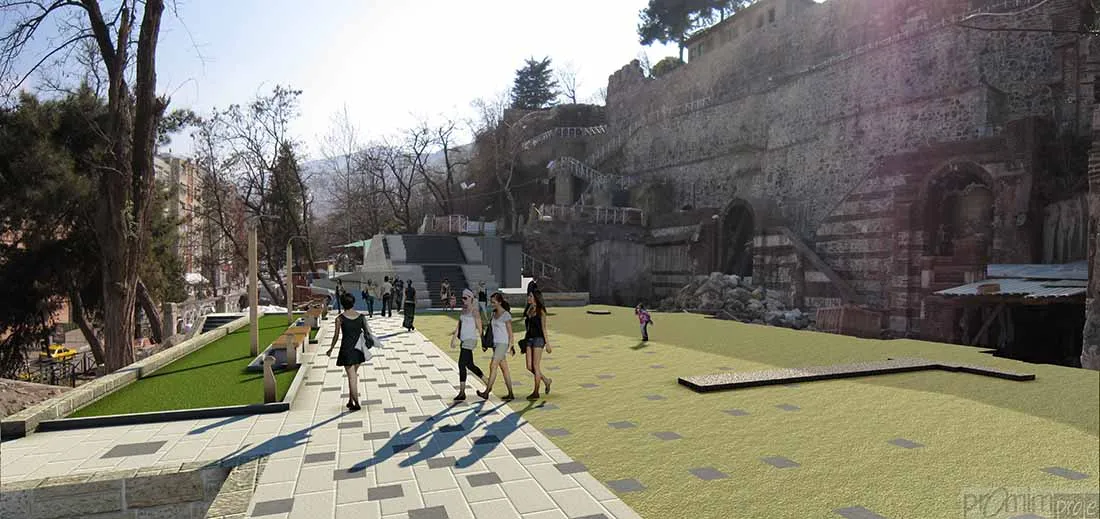 Historic Bursa City Walls and Tophane Slopes Project - 3