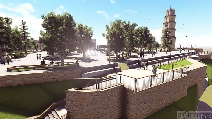 Historic Bursa City Walls and Tophane Slopes Project - 4