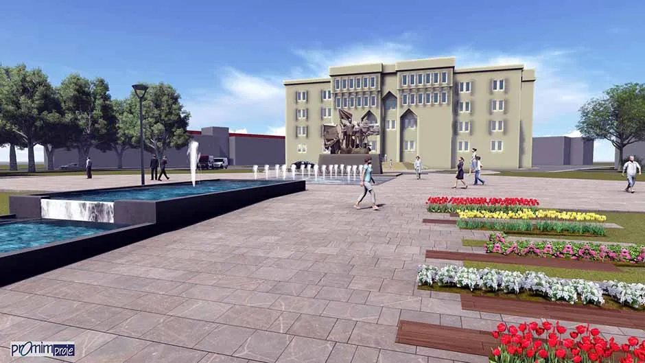 Harran Üniversitesi Yerleşkesi, Anıt, Rektörlük, Bisiklet Yolu, Spor Merkezi Düzenlemeleri - 15